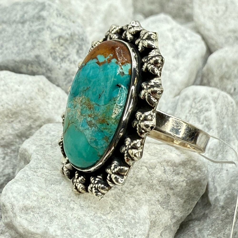 NWT Sterling Silver Mojave Turquoise Statement Ring Size 9 – 8.4g - Picture 5 of 16